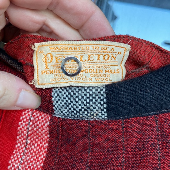 Vintage Pendleton Turnabout reversible wool pleated skirt.!! Measurements photos - Picture 5 of 12